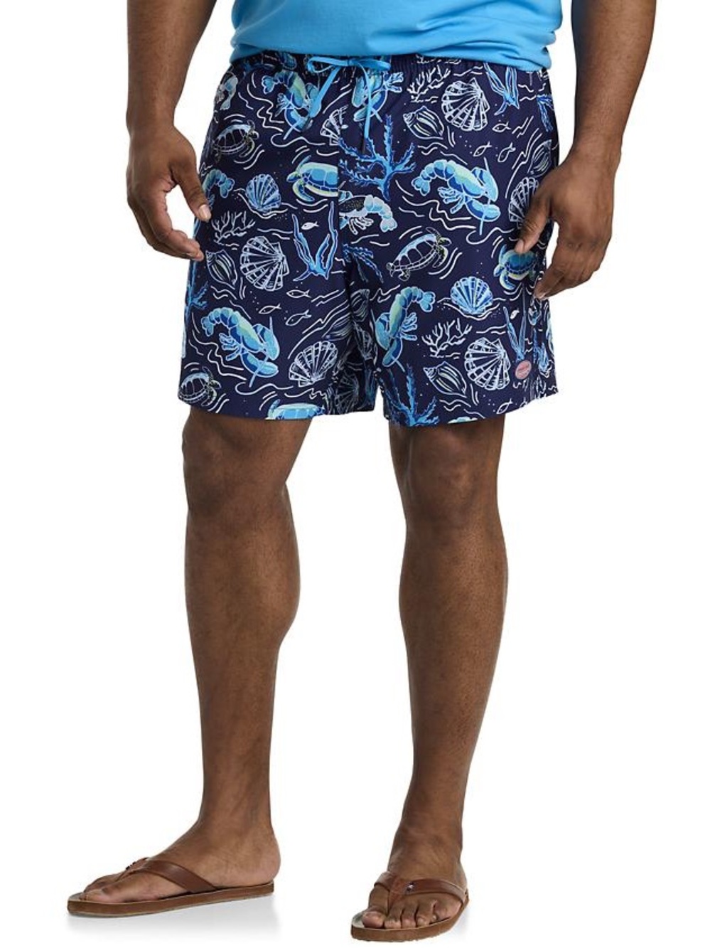 Vineyard Vines Shep& Ian  Men’s Lined Blue Swim Trunk S